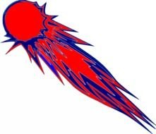 Cartoon Comet Clip Art