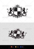 Heraldic Lion Crest