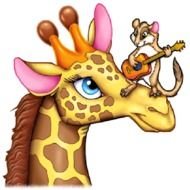 Cartoon Giraffe Clip Art N24