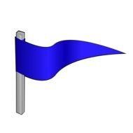 Flag Pole Clip Art drawing