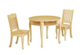 Table And Chairs Set Natural as picture for clipart