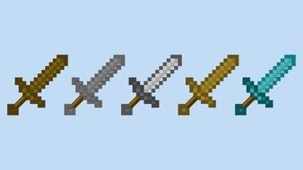 LEGO Minecraft Sword as a graphic illustration