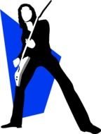 Rock Guitar man drawing
