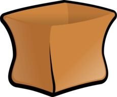 Brown Bag papper drawing