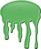 green paint stain