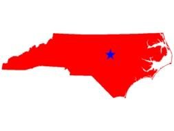 North Carolina State map drawing