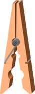 Clothespin as a picture for a clipart