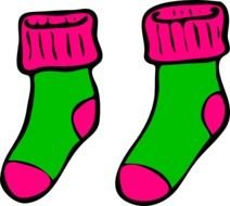 Pink Socks Clip Art