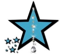 Black And Blue Star drawing