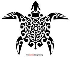 Tribal Turtle Tattoos N2