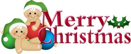 Colorful Merry Christmas with the decorations clipart
