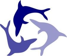 Blue Dolphin Clip Art N6