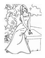 nice Barbie Coloring Page drawing