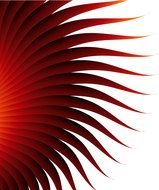 abstraction with rays as a graphic illustration