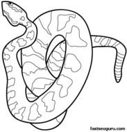 Snake Coloring Pages