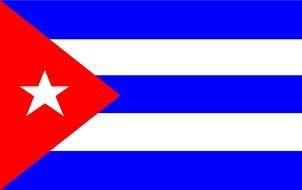 Flag of Cuba clipart