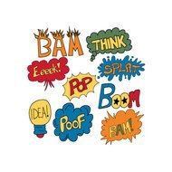 Comic Book Words Word Art Superhero Clipart Clip