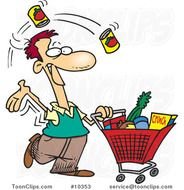 Cartoon Grocery Shopping N2