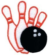 Bowling Ball And Pins Clip Art N2