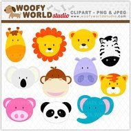 Jungle Animals Clip Art N9