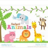 Safari Animals Clip Art N2