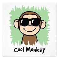 Cartoon Girl Monkey Clip Art N5