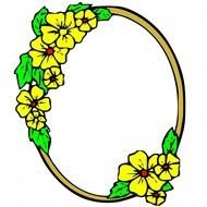 Golden Oval Frame Clip Art