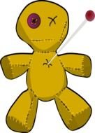 yellow Voodoo Doll drawing