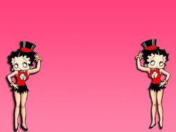 Betty Boop, pink Desktop