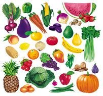 Fruit And Vegetable Cut Outs