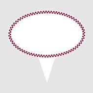 Red Checkered Border Clip Art