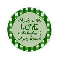 Green Checkered Border Canning Label Stickers