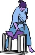 Karate Girl Clip Art Boards drawing