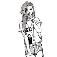 Cute Girl Drawings