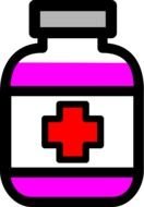 Cartoon Medicine Bottle N2