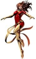 superhero woman in red suit