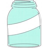 Blue Mason Jar Clip Art N2
