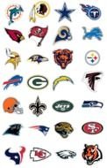 NFL Team Logo Stickers drawing