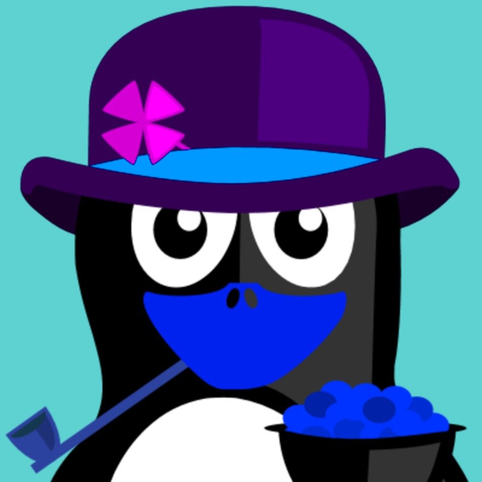 Irish Penguin Vector Clip Art