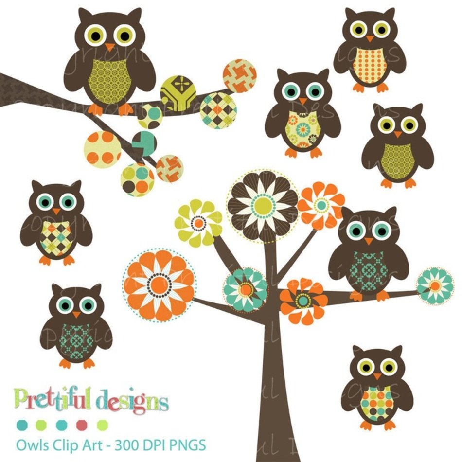 Tree Owl Clip Art N5