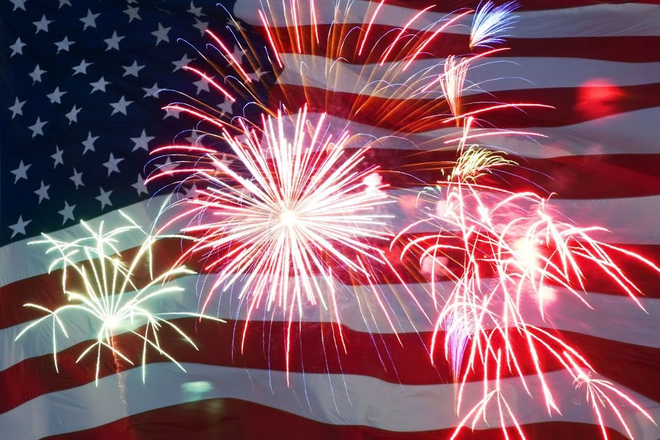 salute against the background of the American flag