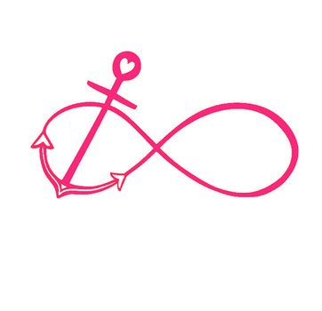 Infinity Symbol With Anchor