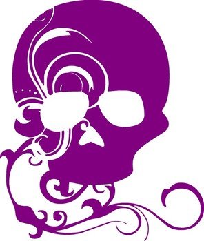 Girly Skulls And Crossbones Hello Kitty