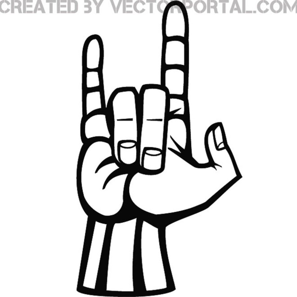 Devil Horns Clip Art N13