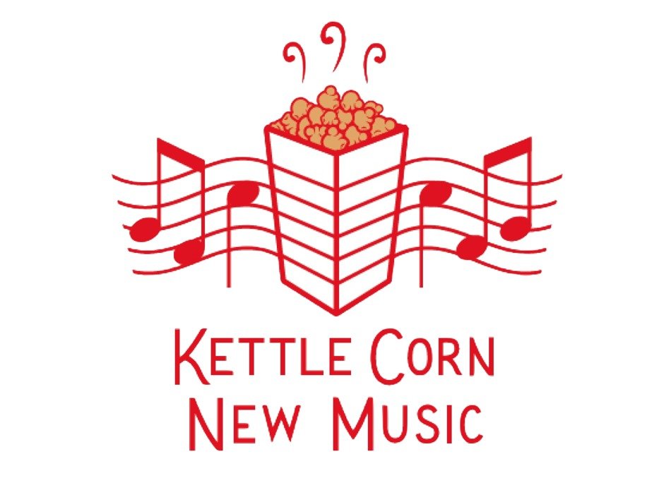 Kettle Corn new music, package with hot meal on notes, drawing