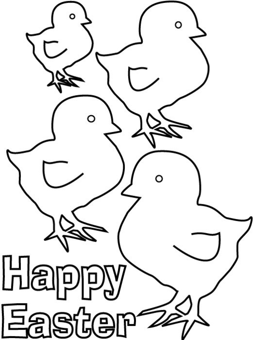 Easter Chick Coloring Pages N2
