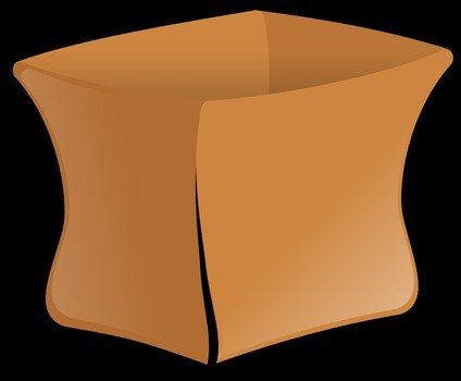 Brown Bag papper drawing