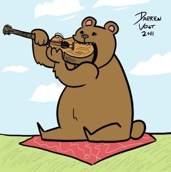Cartoon Bear Eating N4