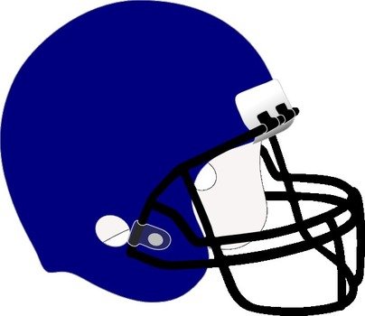 Blue Football Helmet Clip Art