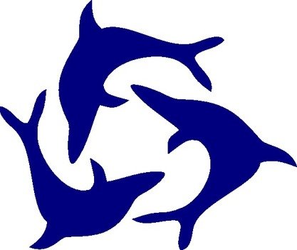 Blue Dolphin Clip Art N6
